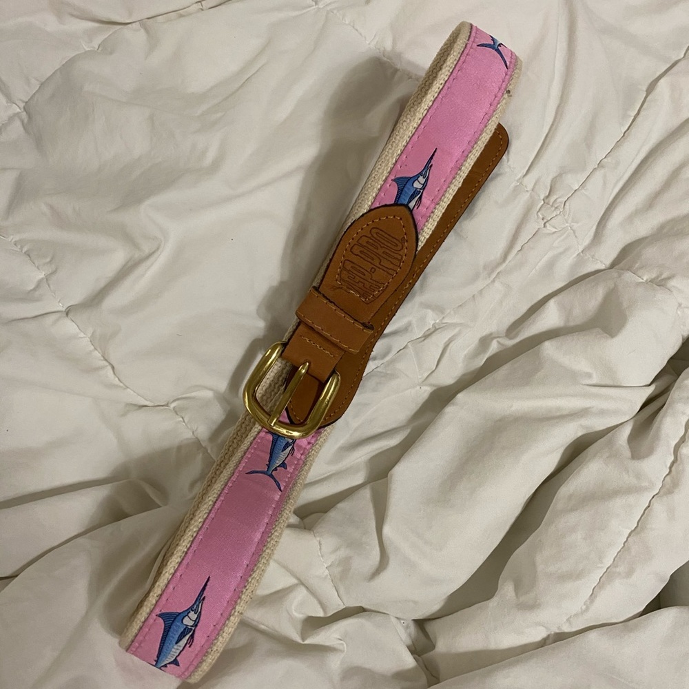 Pink Zep-Pro fishing belt size 34